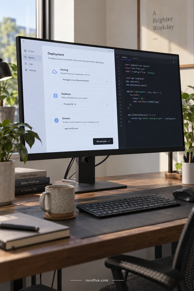 Original portrait concept scene for build a cli to deploy ai agents.