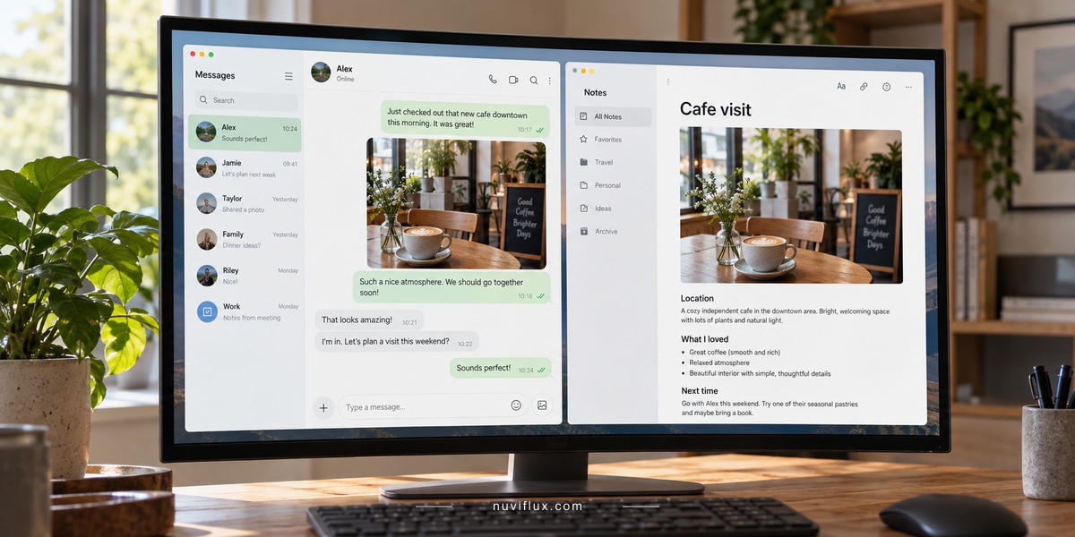 Original wide concept scene for export wechat chats to obsidian on macos.