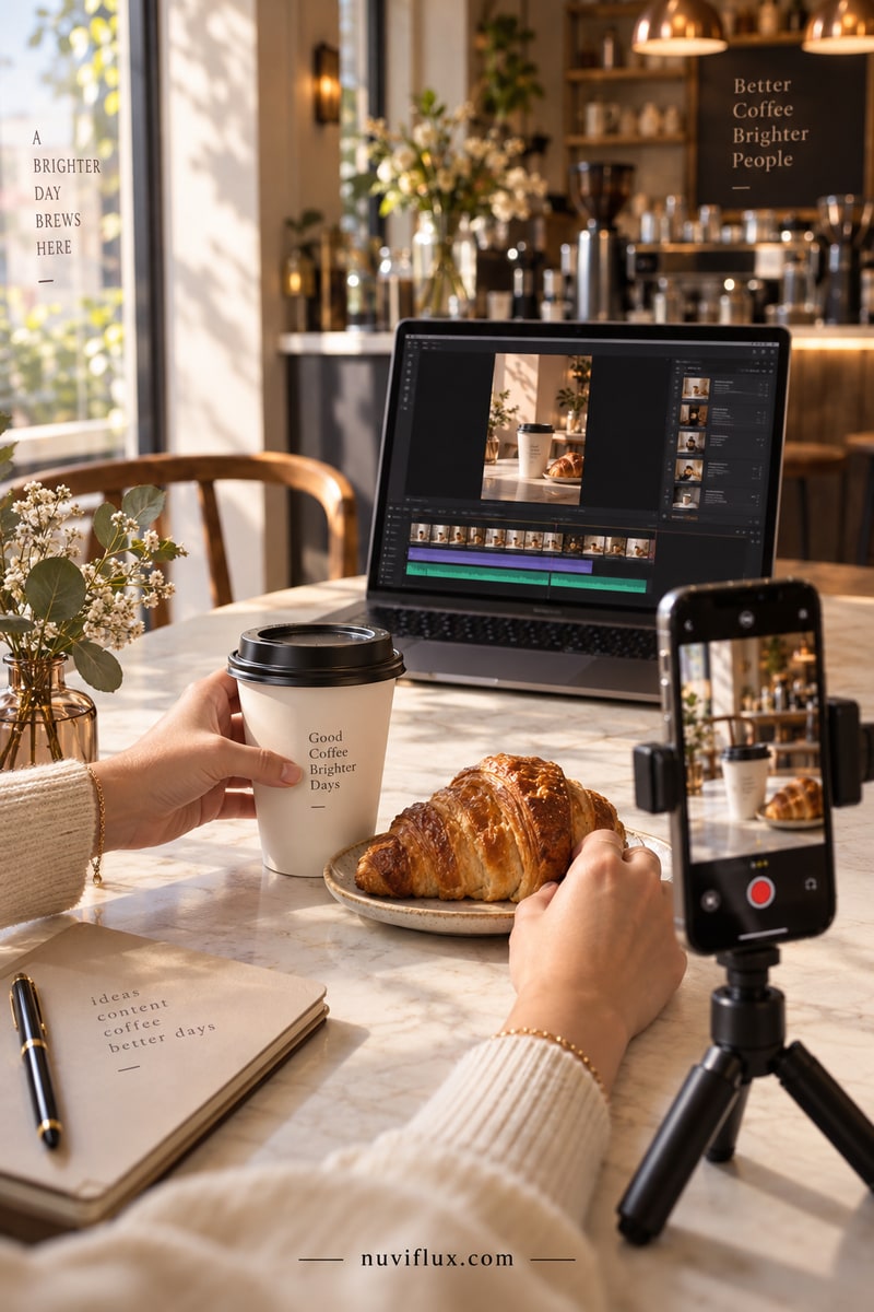 Original vertical concept scene for package tiktok ad templates for small businesses.
